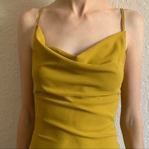 Sparkly cowl neck dress